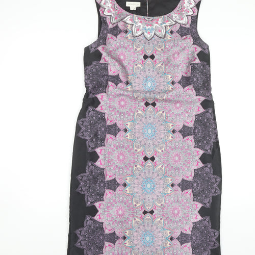 Monsoon Women's Multicoloured Sheath Dress Size 12