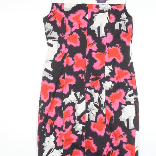 Laurèl Women's Multicoloured Floral Sheath Dress Size 14