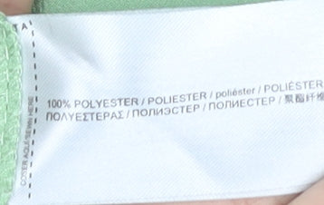 MNG Women's Green Button-Up Shirt, M, Collared, Long Sleeve