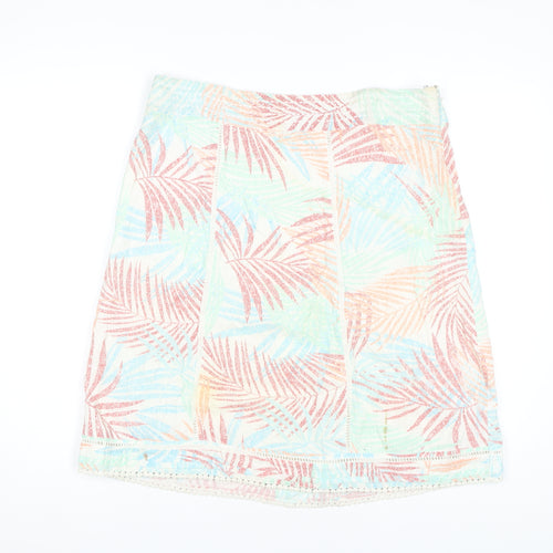 Fat Face Women's Multicoloured Cotton Skirt Size 14