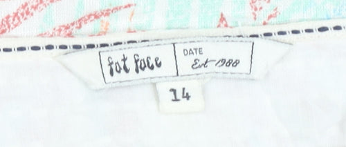 Fat Face Women's Multicoloured Cotton Skirt Size 14