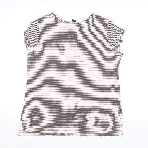 H&M Women's Striped Henley T-Shirt, Size 12, Maternity