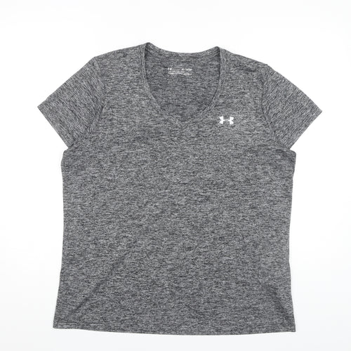 Under Armour Grey V-Neck Relaxed Fit T-Shirt XL