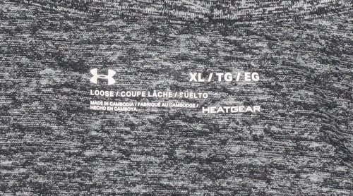 Under Armour Grey V-Neck Relaxed Fit T-Shirt XL
