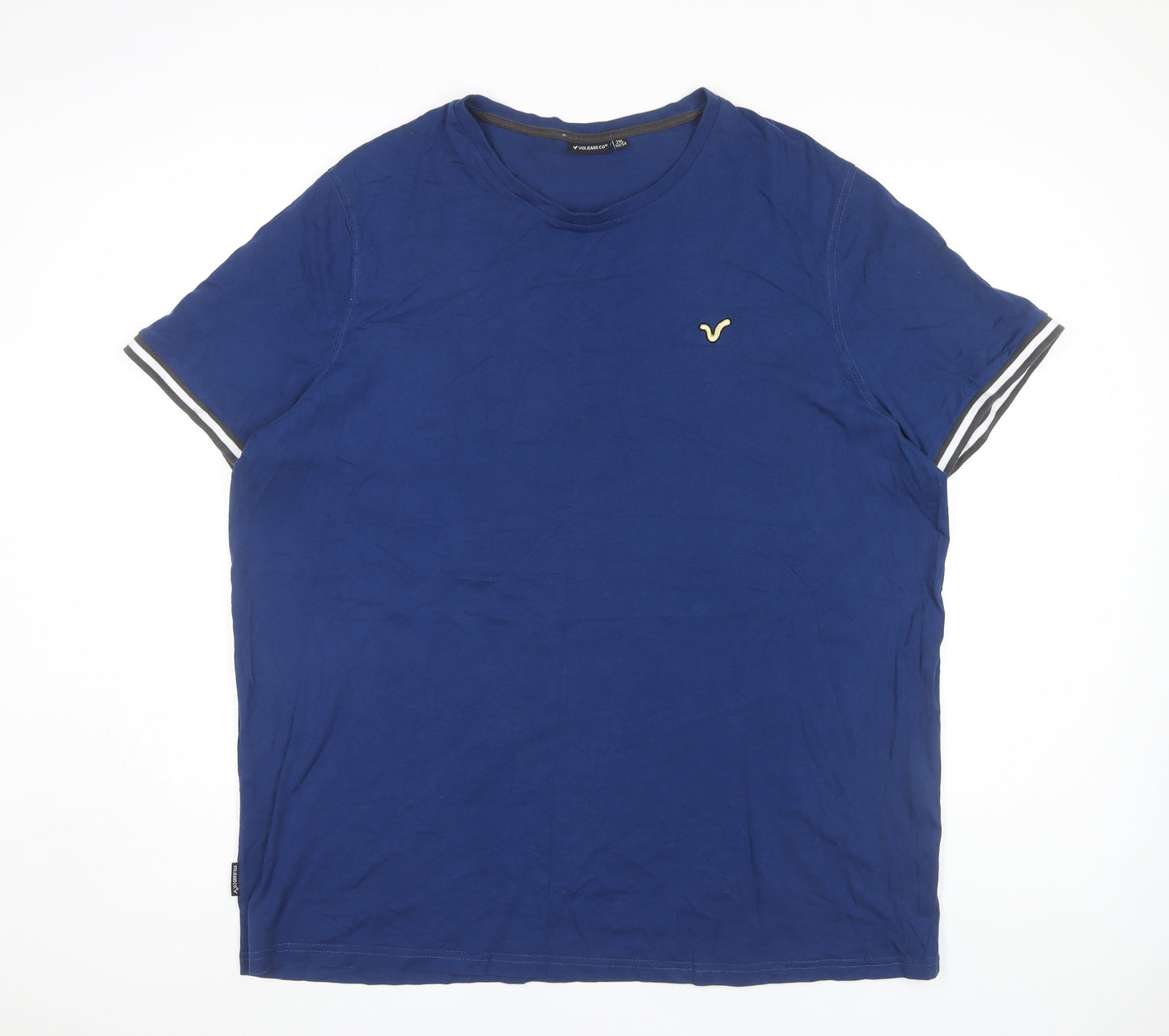 Voi Jeans Co Men's Blue 2XL Crew Neck T-Shirt