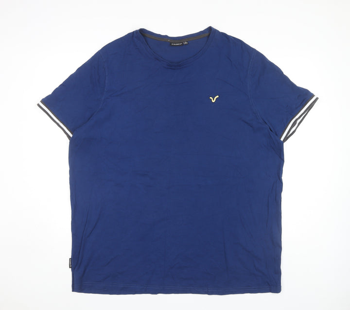Voi Jeans Co Men's Blue 2XL Crew Neck T-Shirt