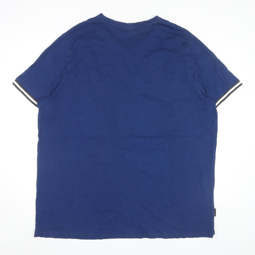 Voi Jeans Co Men's Blue 2XL Crew Neck T-Shirt