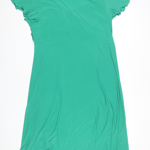 Joanna Hope Women's Green V-Neck Dress Size 22