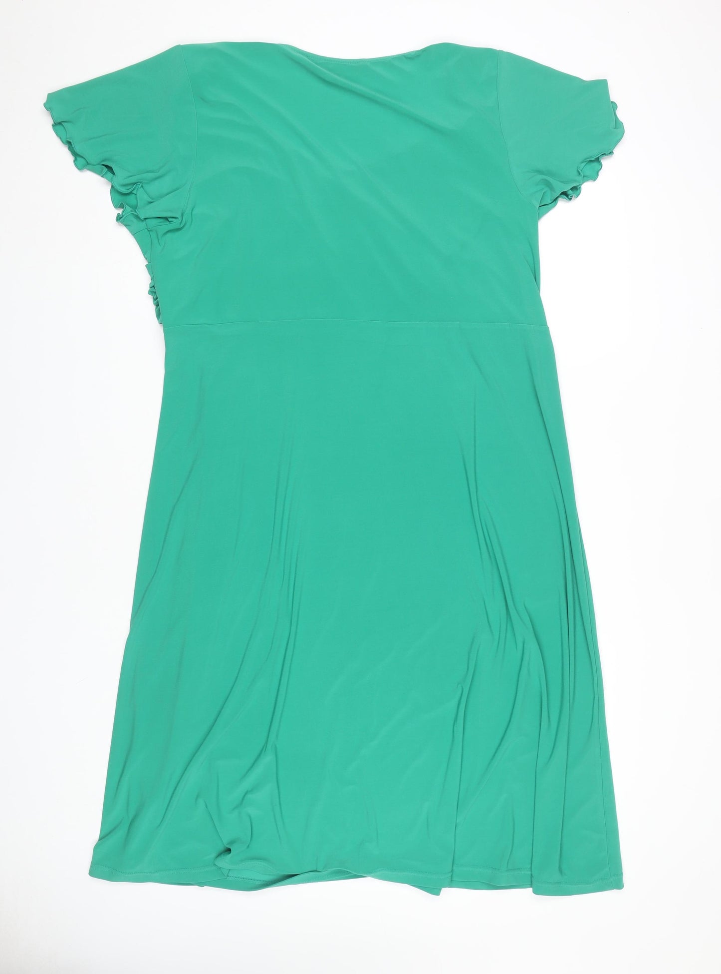 Joanna Hope Women's Green V-Neck Dress Size 22