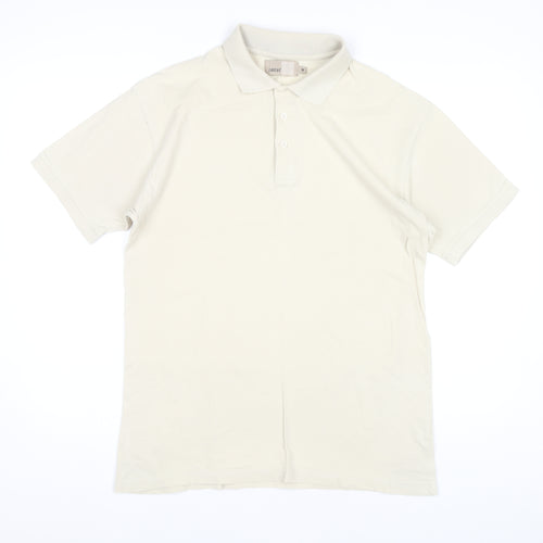 Zantos Men's Beige Polo Shirt Medium Classic Casual