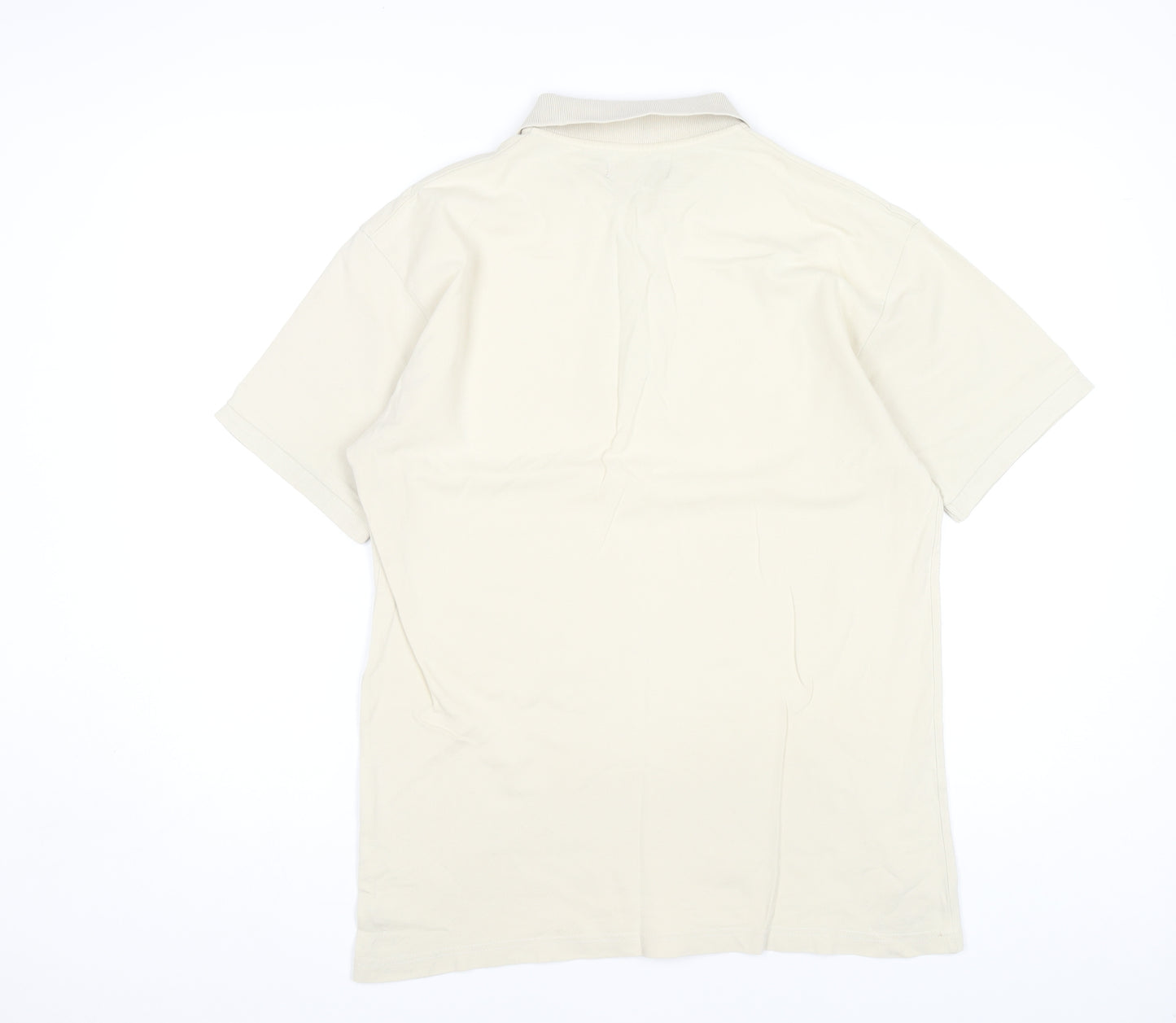 Zantos Men's Beige Polo Shirt Medium Classic Casual