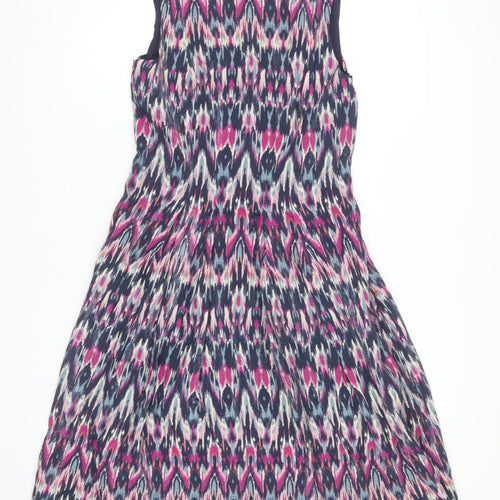 Monsoon Women's Multicoloured Geometric Dress, Size 14