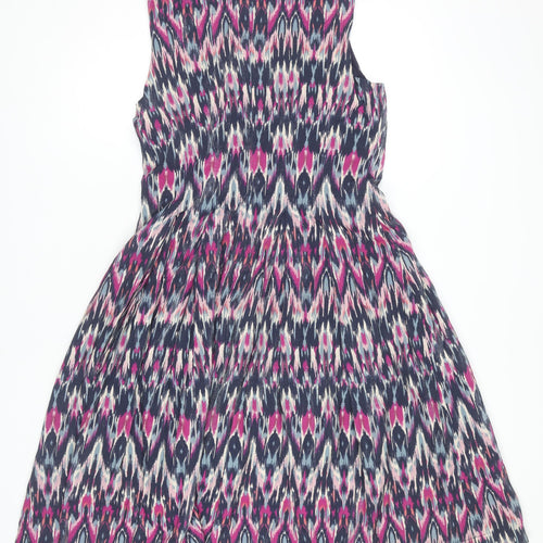 Monsoon Women's Multicoloured Geometric Dress, Size 14