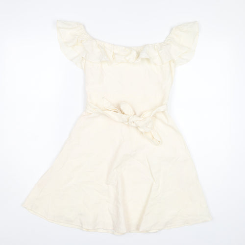 Zara Women’s Ivory A-Line Dress, S