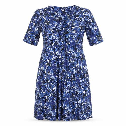 East Women's Blue A-Line Dress, M, Floral, Spring/Summer