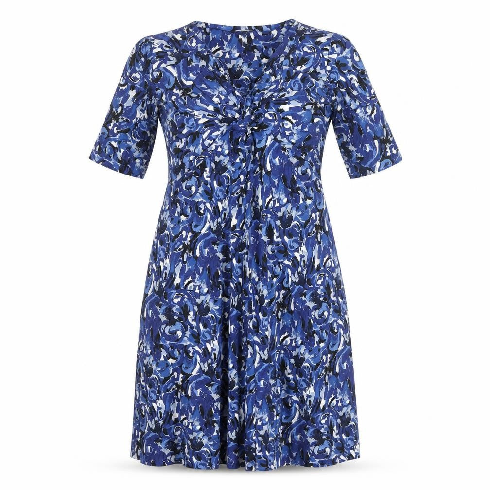 East Women's Blue A-Line Dress, M, Floral, Spring/Summer