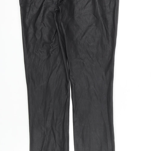 NA-KD Women's Black Trousers Size 8 Polyurethane