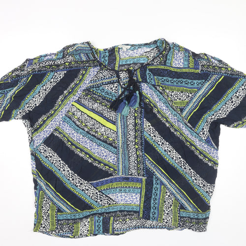 Monsoon Women's Multicoloured Geometric Blouse M
