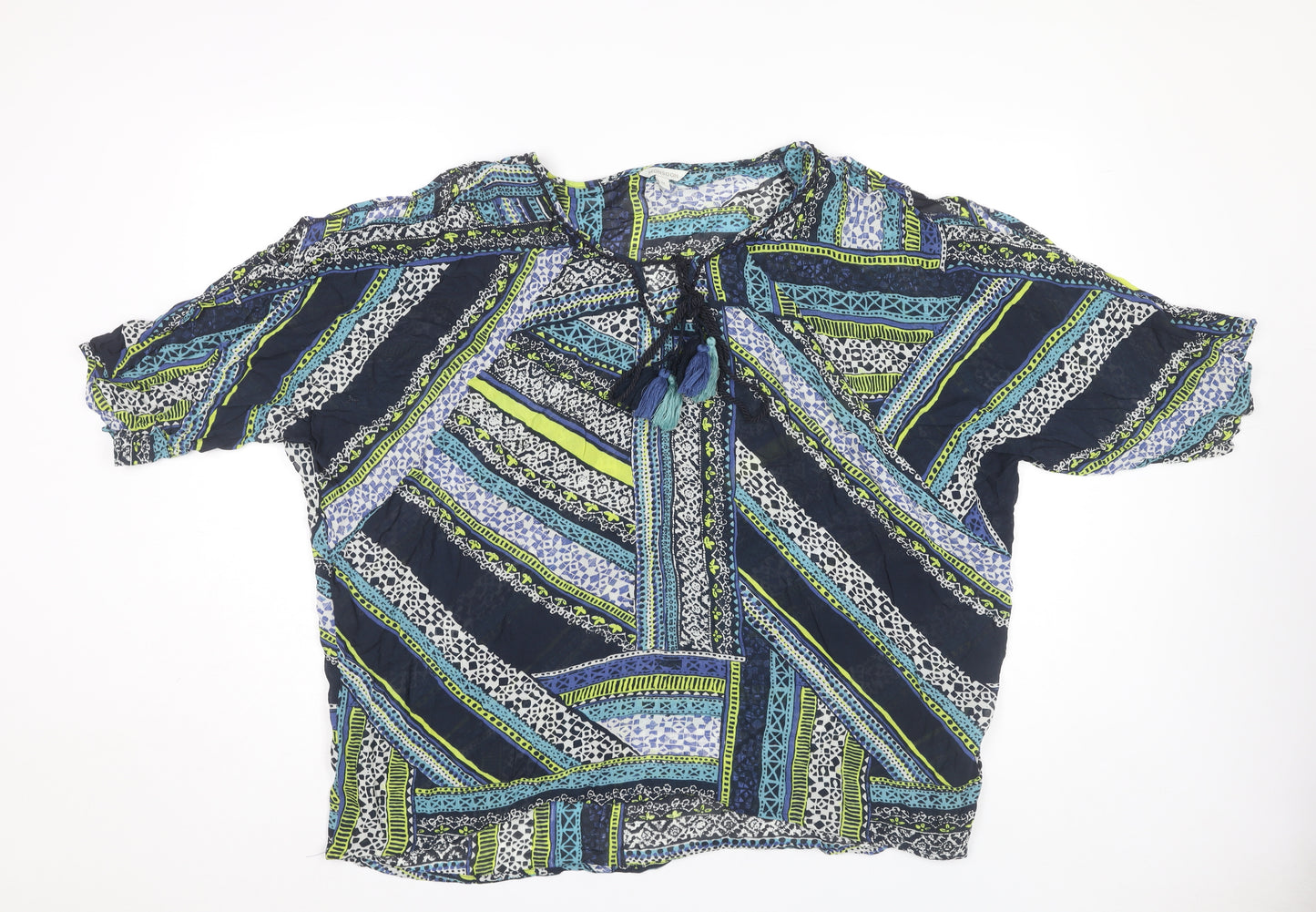 Monsoon Women's Multicoloured Geometric Blouse M