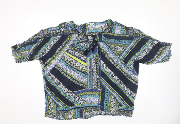 Monsoon Women's Multicoloured Geometric Blouse M