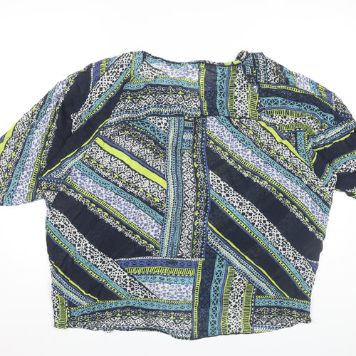 Monsoon Women's Multicoloured Geometric Blouse M