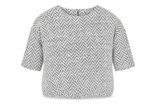 Front view of Next Women's Grey Geometric Chunky Knit Jumper, size 14
