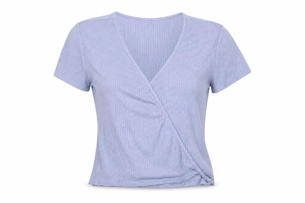 Urban Outfitters Women's Blue XS Wrap T-Shirt