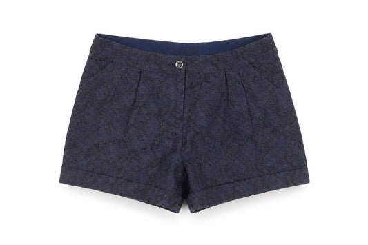 Marks and Spencer Girls Blue Floral Shorts, Age 11-12, Casual Wear