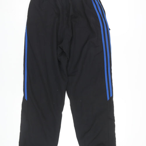 Adidas Boys Black Jogger Trousers 10-11 Years Elastic Waist