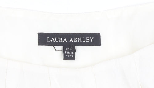 Laura Ashley Women's Black White Pencil Dress Size 8