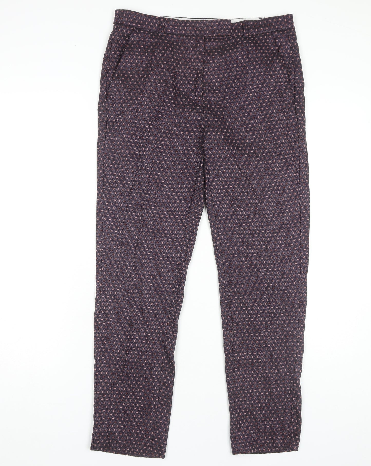 Marks & Spencer Geometric Trousers, Size 12, Multicoloured