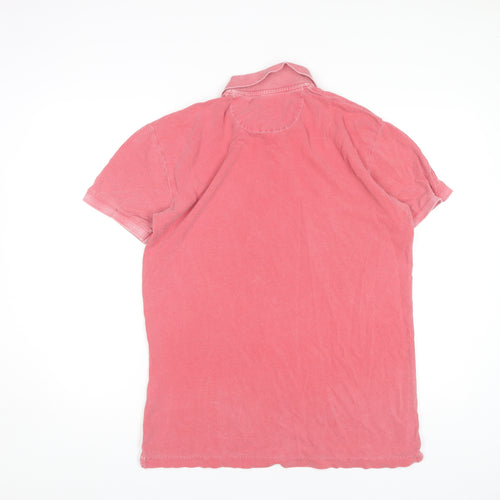 Gant Men's Pink Polo Shirt L Short Sleeve Cotton