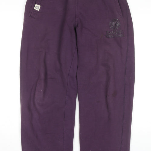 Kangol Men's Purple Sweatpants, Size M, Casual Wear