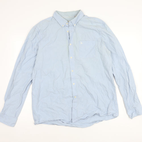 Jack Wills Men's XL Blue Classic Fit Button-Up Shirt