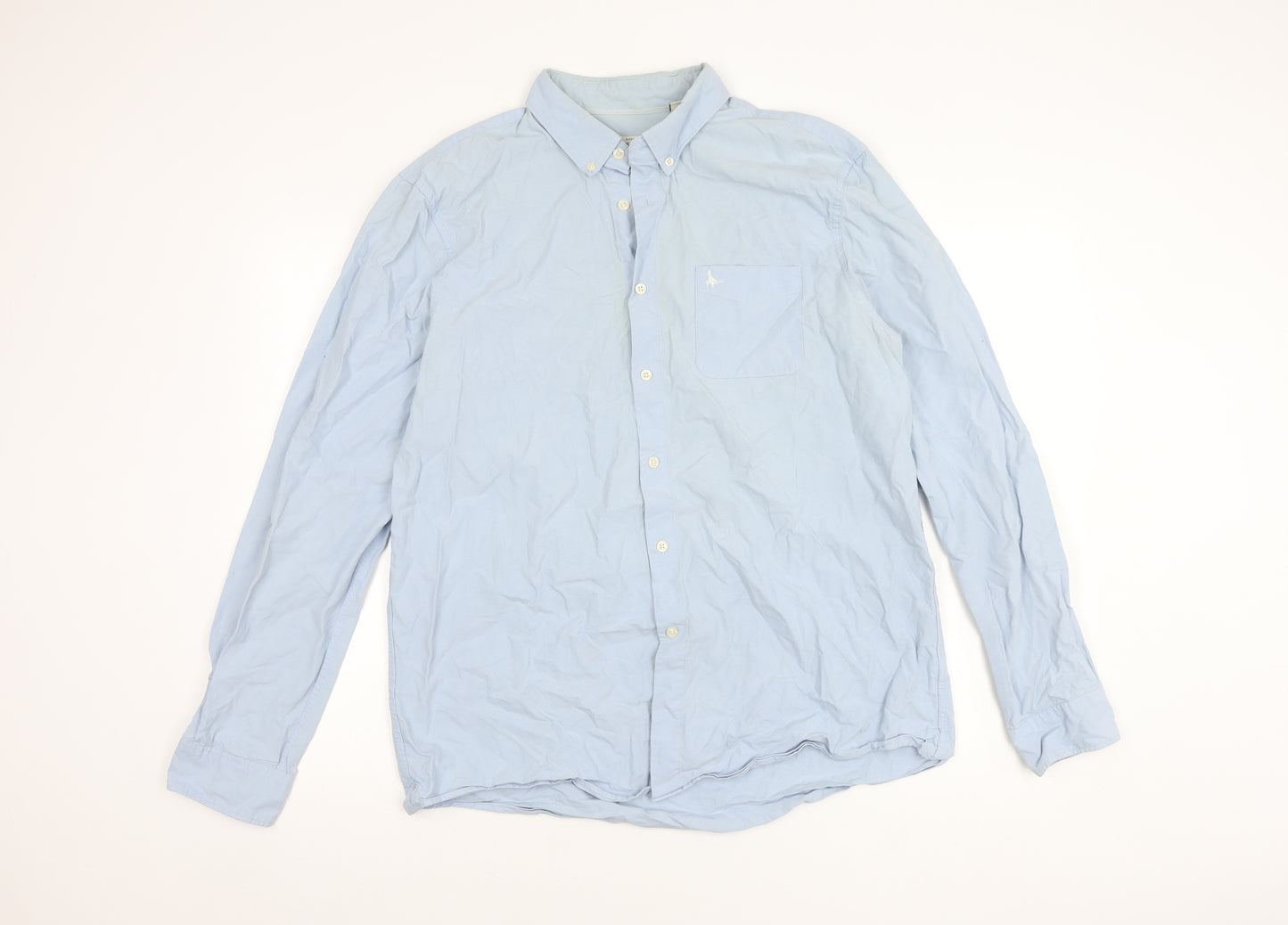 Jack Wills Men's XL Blue Classic Fit Button-Up Shirt