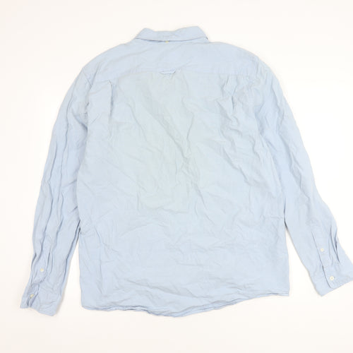 Jack Wills Men's XL Blue Classic Fit Button-Up Shirt