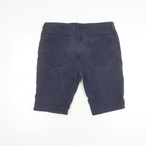 Next Men's Blue Chino Shorts, Size 34, Casual Style