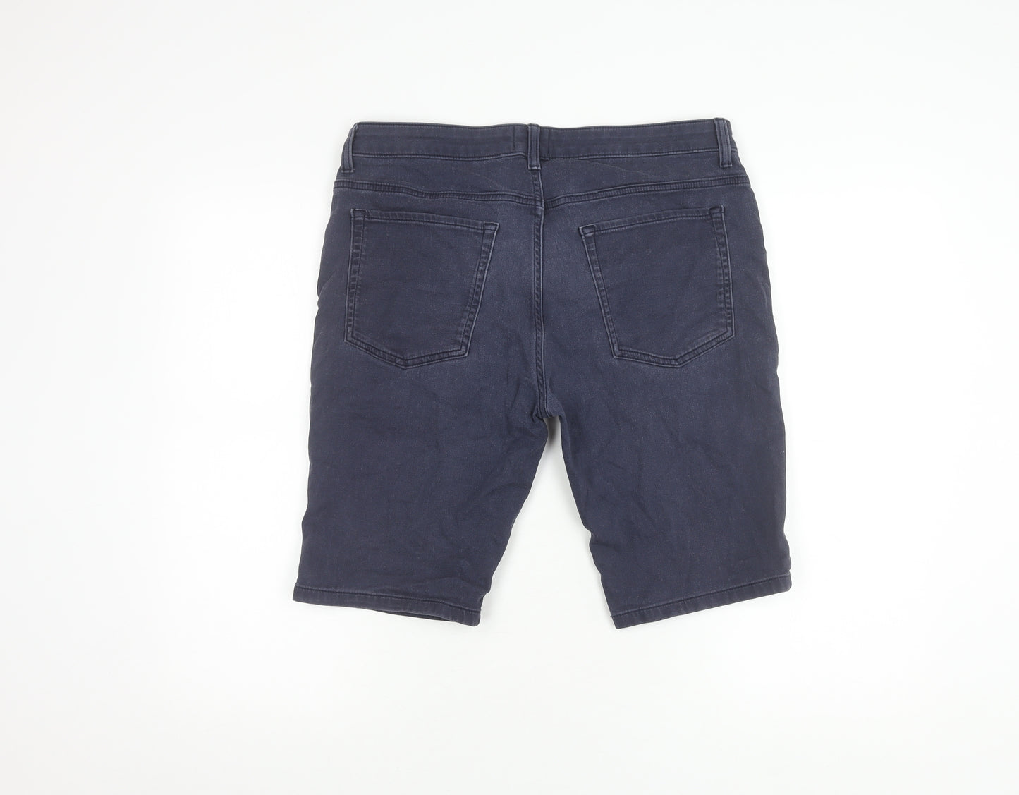 Next Men's Blue Chino Shorts, Size 34, Casual Style
