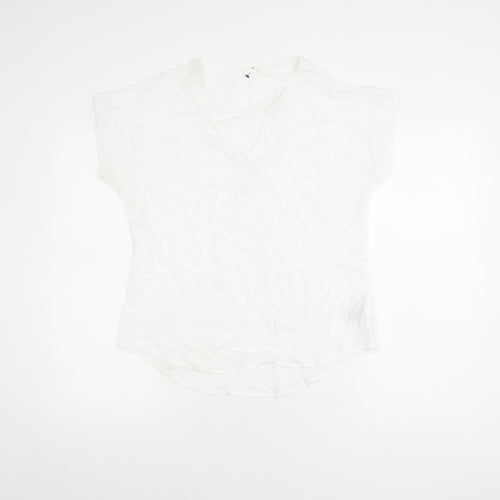 GAP Women's White Blouse XS, Sleeveless, Cotton