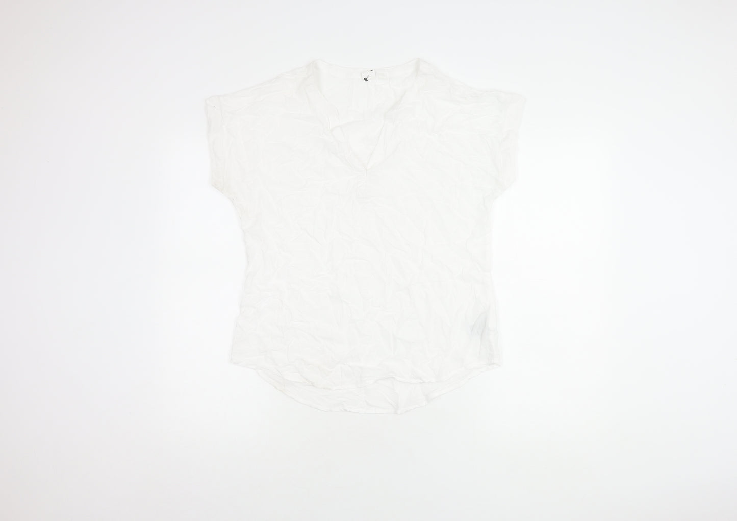 GAP Women's White Blouse XS, Sleeveless, Cotton