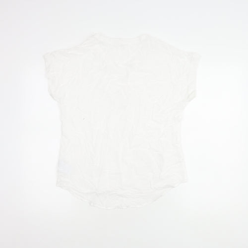 GAP Women's White Blouse XS, Sleeveless, Cotton