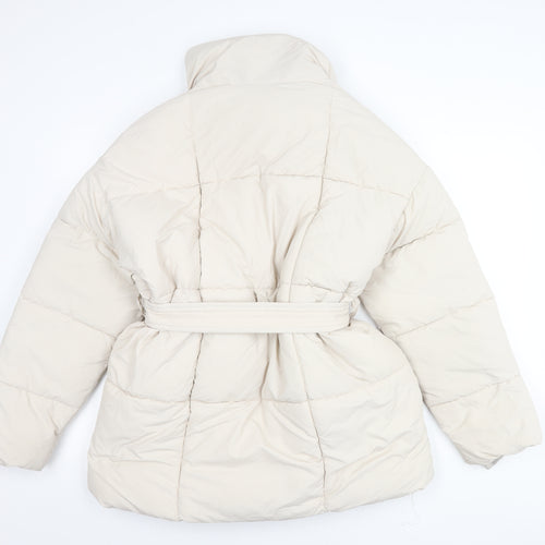 Go.G.G Women's Ivory Puffer Jacket XL Casual Style