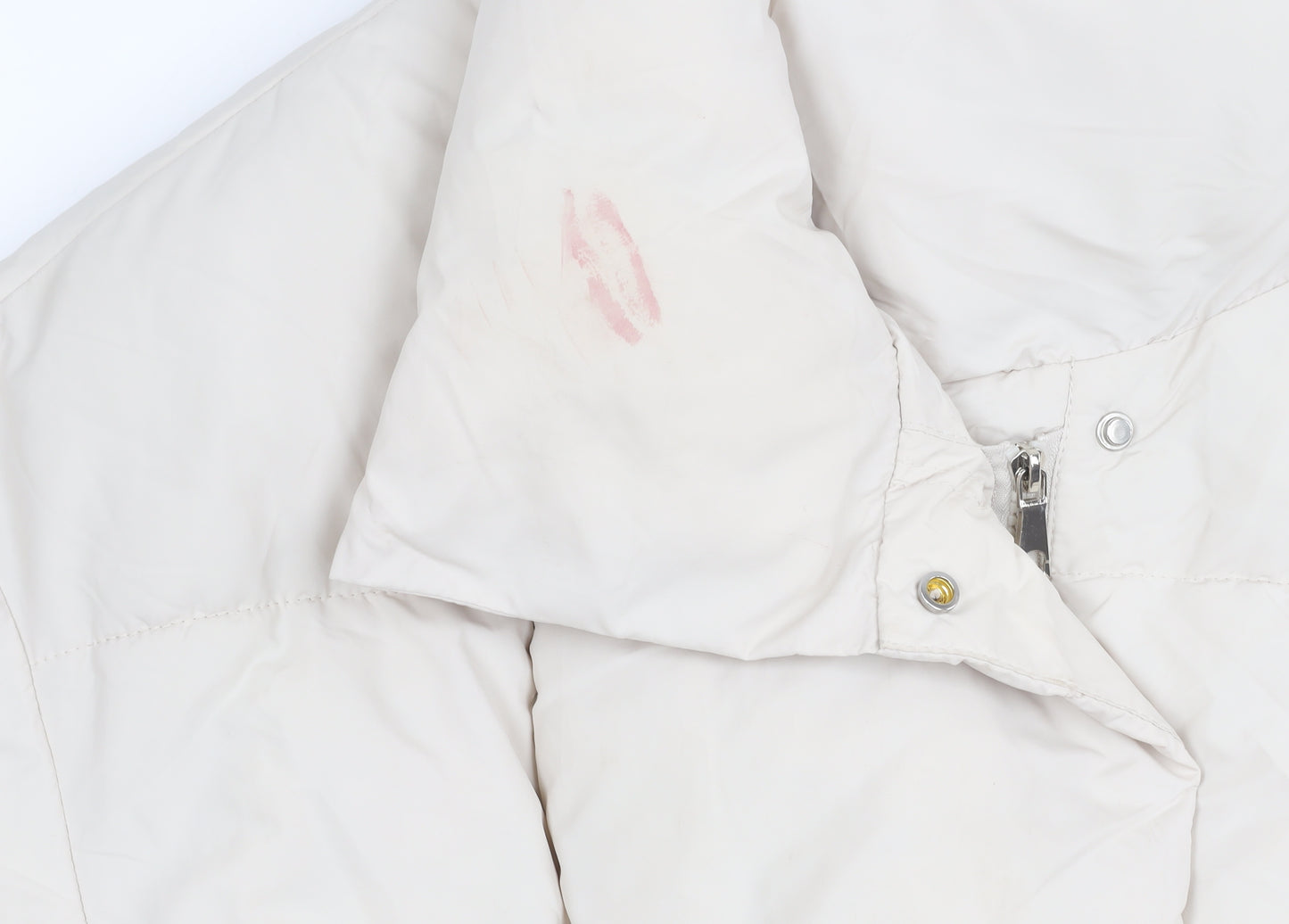 Go.G.G Women's Ivory Puffer Jacket XL Casual Style