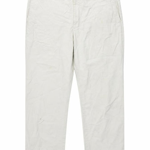 Marks and Spencer Men's Beige Cotton Trousers 42W 31L