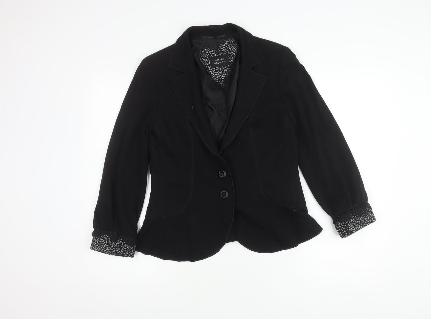 Marks and Spencer Women Black Blazer Size 16
