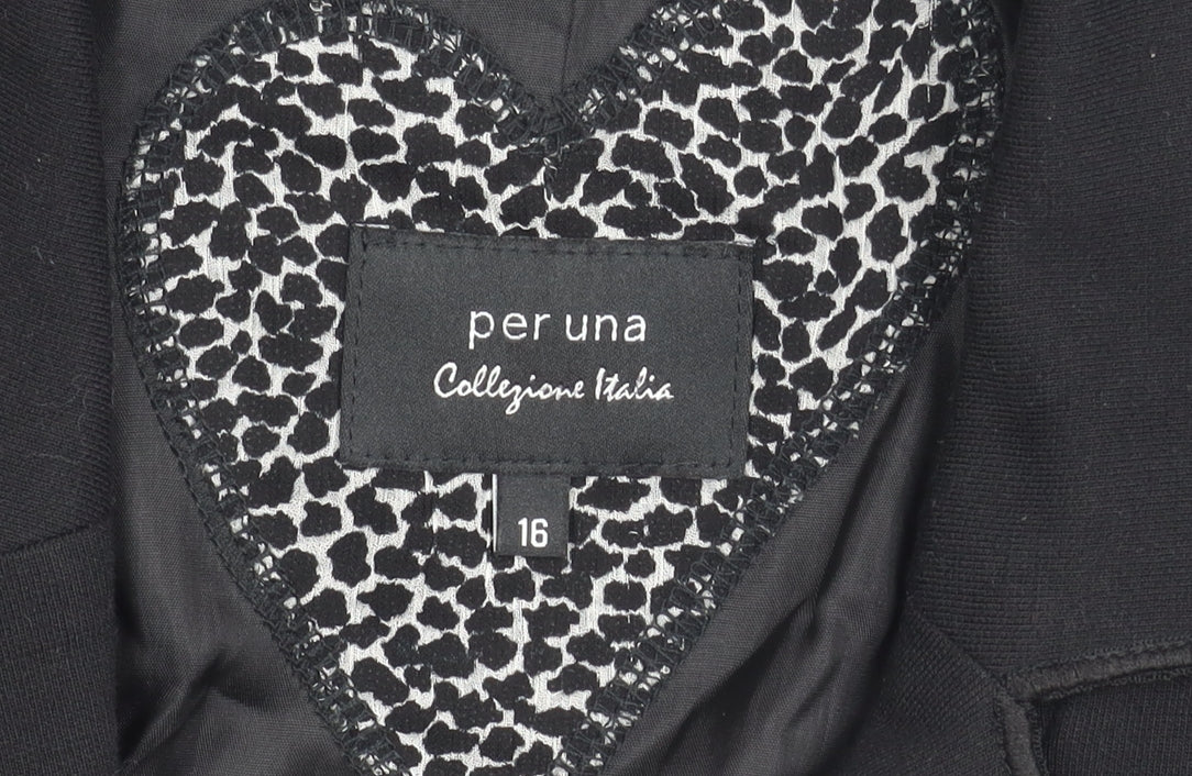 Marks and Spencer Women Black Blazer Size 16