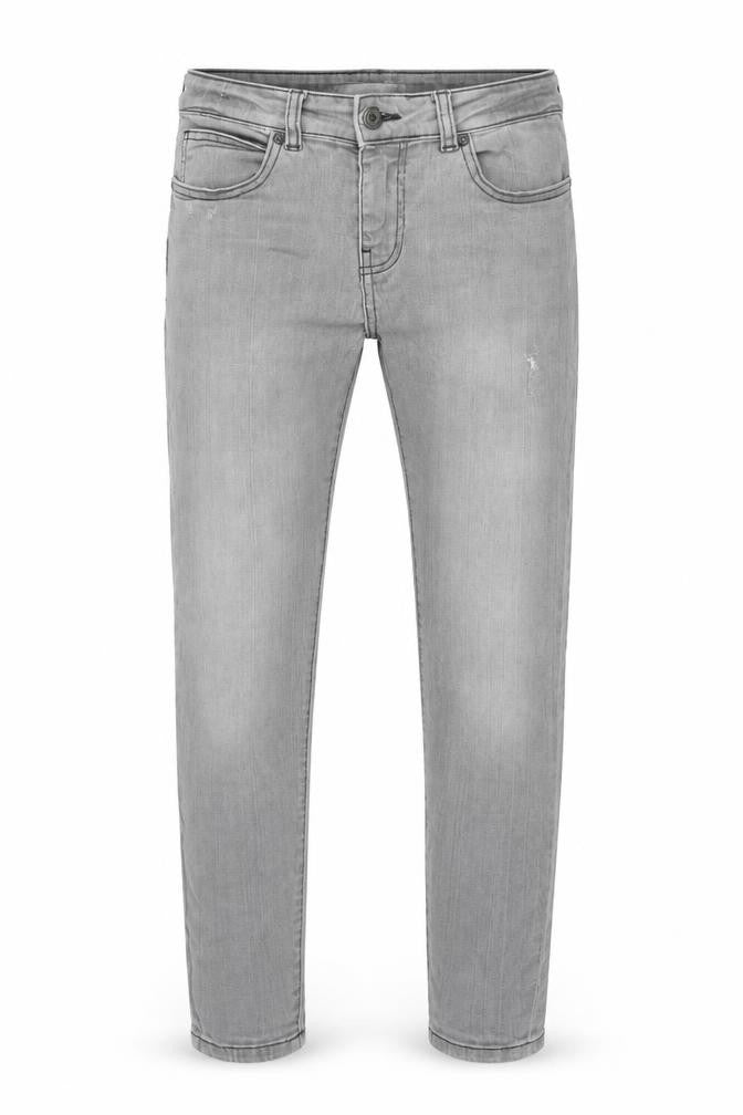 Front view of Noisy May Men's Grey Slim Straight Jeans, size 32