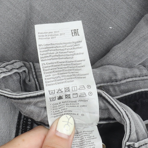 Noisy May Men's Grey Slim Straight Jeans Size 32