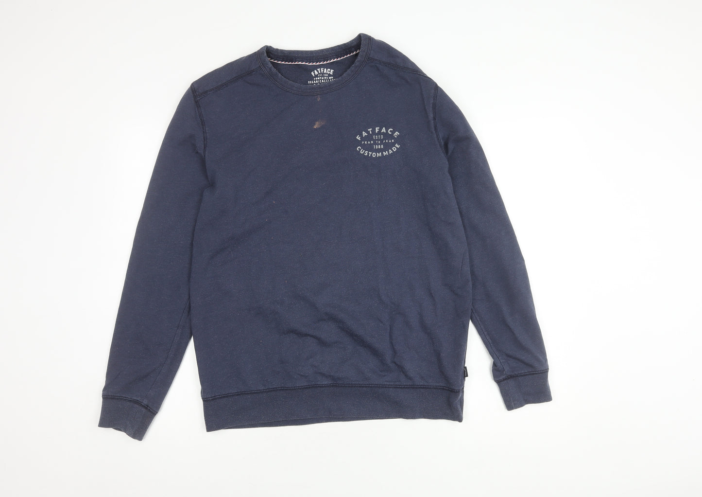 FatFace Men's Blue Pullover Sweatshirt, Medium