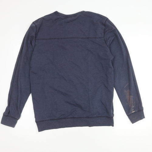 FatFace Men's Blue Pullover Sweatshirt, Medium